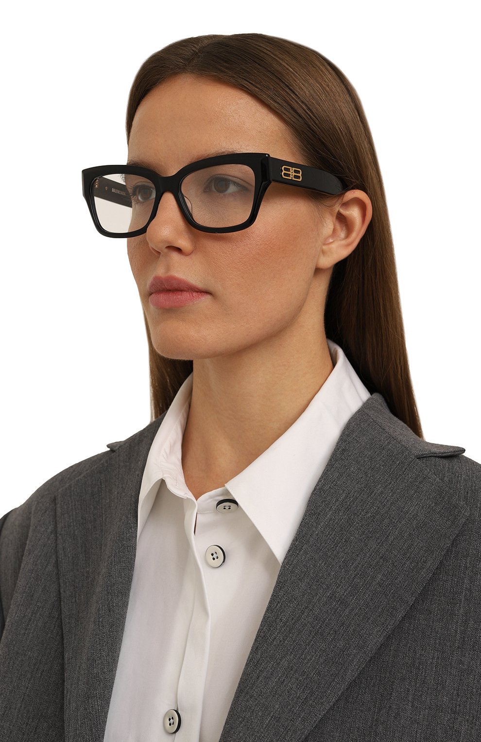 Оправа BALENCIAGA черного цвета по цене 35100 руб., арт. BB0274 001, фото 2 Оправа BALENCIAGA, арт. BB0274 001, фото 2