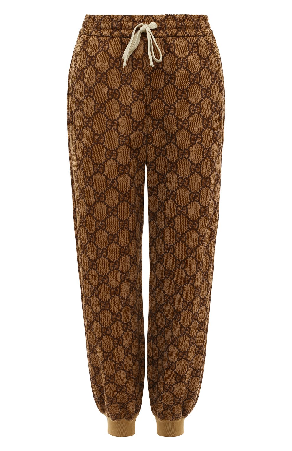 Джоггеры GUCCI коричневого цвета по цене 141120 руб., арт. 546427 XJAEL, фото 1 Джоггеры GUCCI, арт. 546427 XJAEL, фото 1