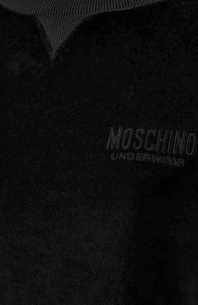 Хлопковое платье MOSCHINO черного цвета по цене 15600 руб., арт. A1813/9030, фото 5 Хлопковое платье MOSCHINO, арт. A1813/9030, фото 5