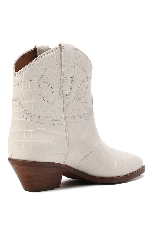 Казаки Jayme из кожи крокодила Ralph Lauren Кремовый, фото 5