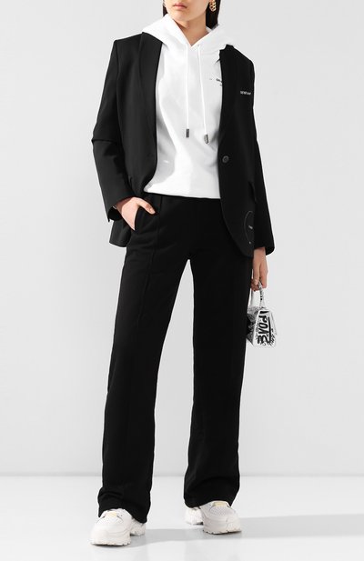 Хлопковое худи OFF-WHITE белого цвета по цене 44850 руб., арт. 0WBB032S20FLE0030110, фото 2 Хлопковое худи OFF-WHITE, арт. 0WBB032S20FLE0030110, фото 2