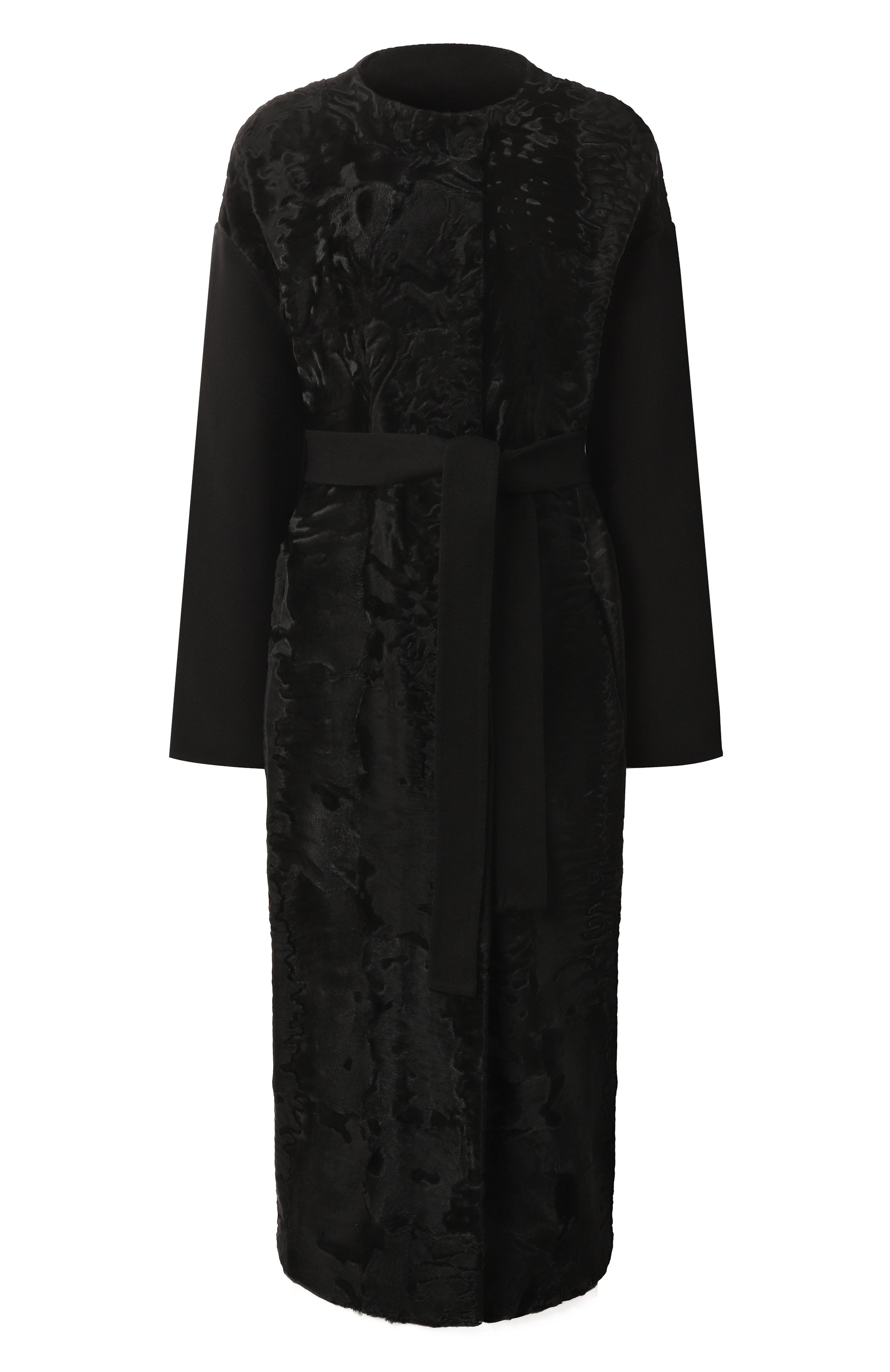 Кашемиров�ое пальто с отделкой из каракуля MVST, арт. FTBPL-Y291SW/LC1597, фото 1