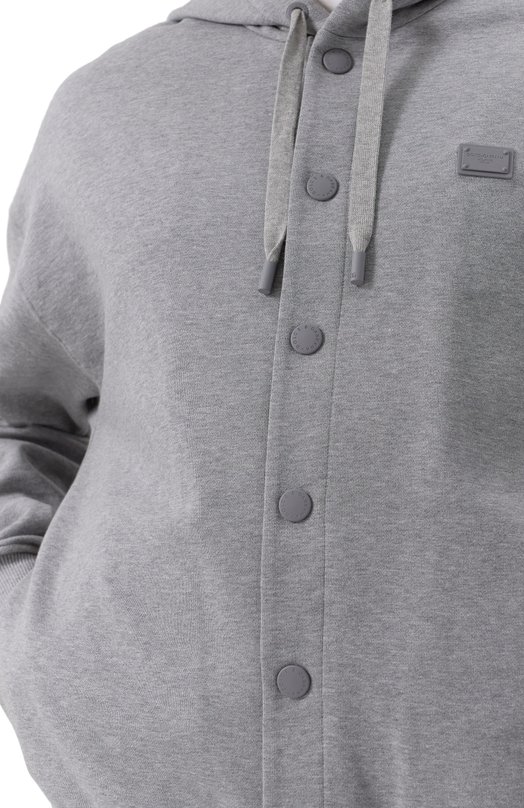 Хлопковая толстовка Dolce & Gabbana G9BNKT/G702K Серый  G9BNKT/G702K Фото 5