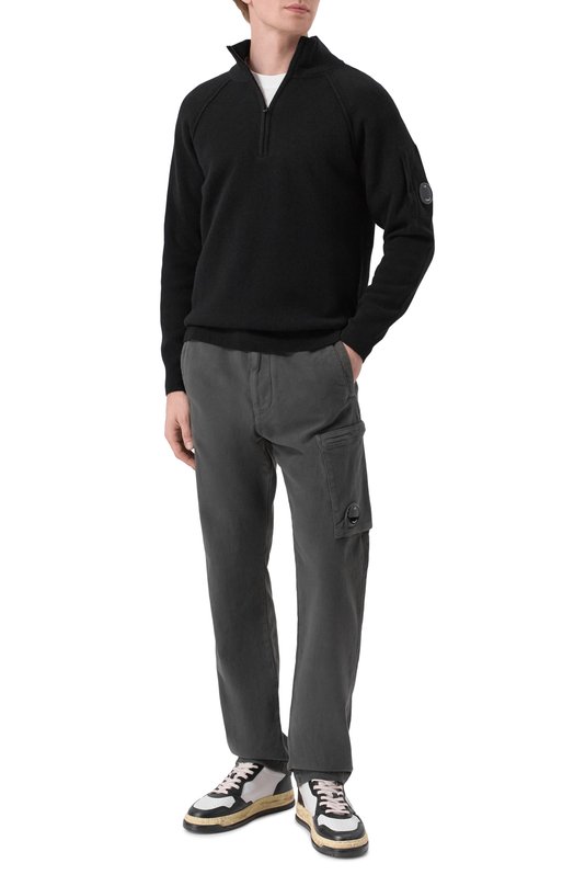 Хлопковые брюки C.P. Company 19CMPA279A110482G Серый  19CMPA279A110482G Фото 2