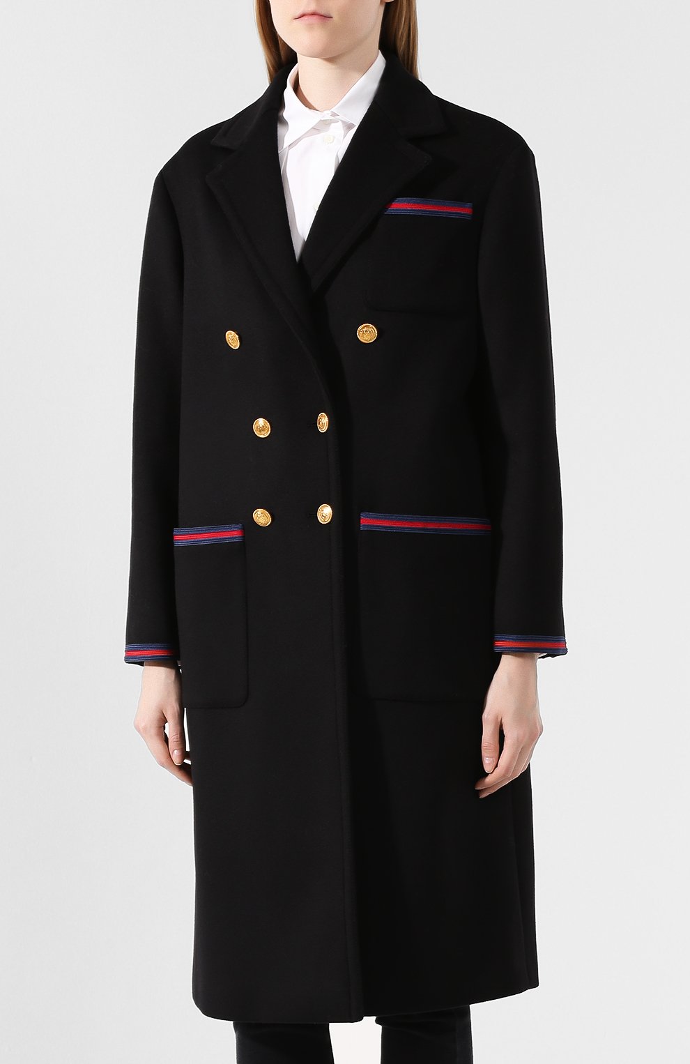 Шерстяное пальто GUCCI, арт. 569916/ZHW03, фото 3