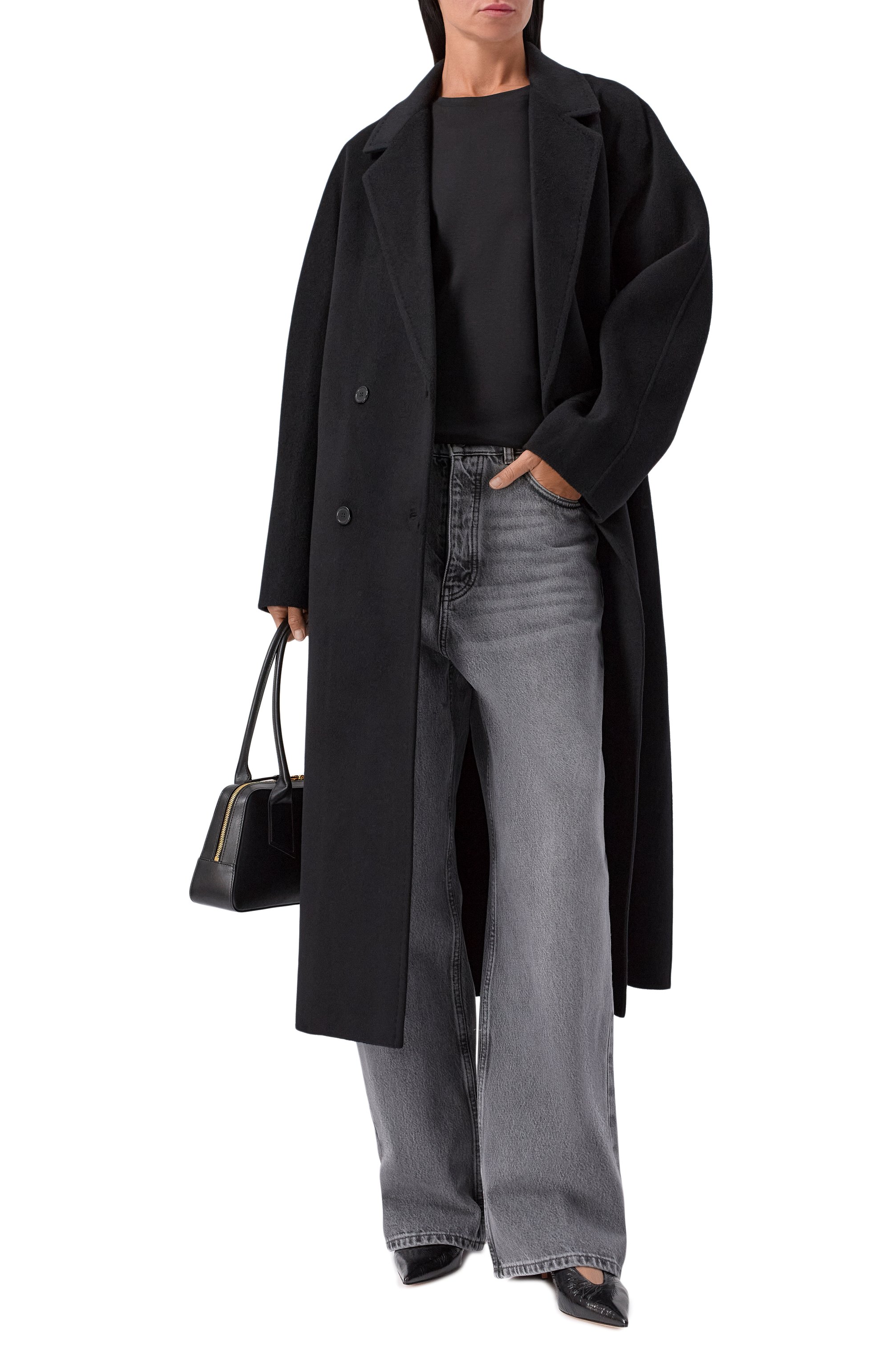 Пальто из шерсти и кашемира 12 STOREEZ черного цвета по цене 65000 руб., арт. 133526, фото 2 Пальто из шерсти и кашемира 12 STOREEZ, арт. 133526, фото 2