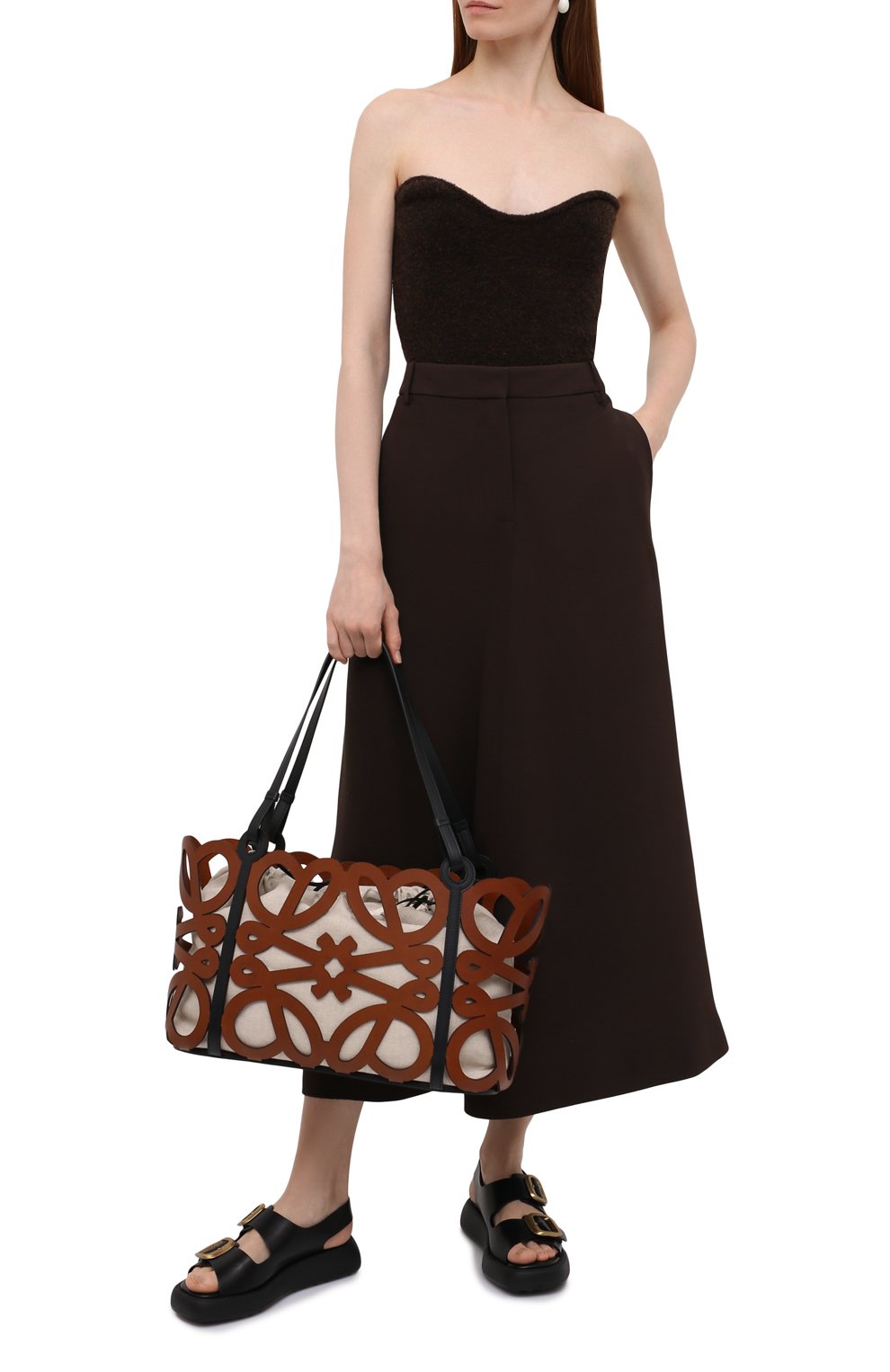 Кожаные сандалии TOD’S, арт. XXW11K0FH50G0C, фото 2