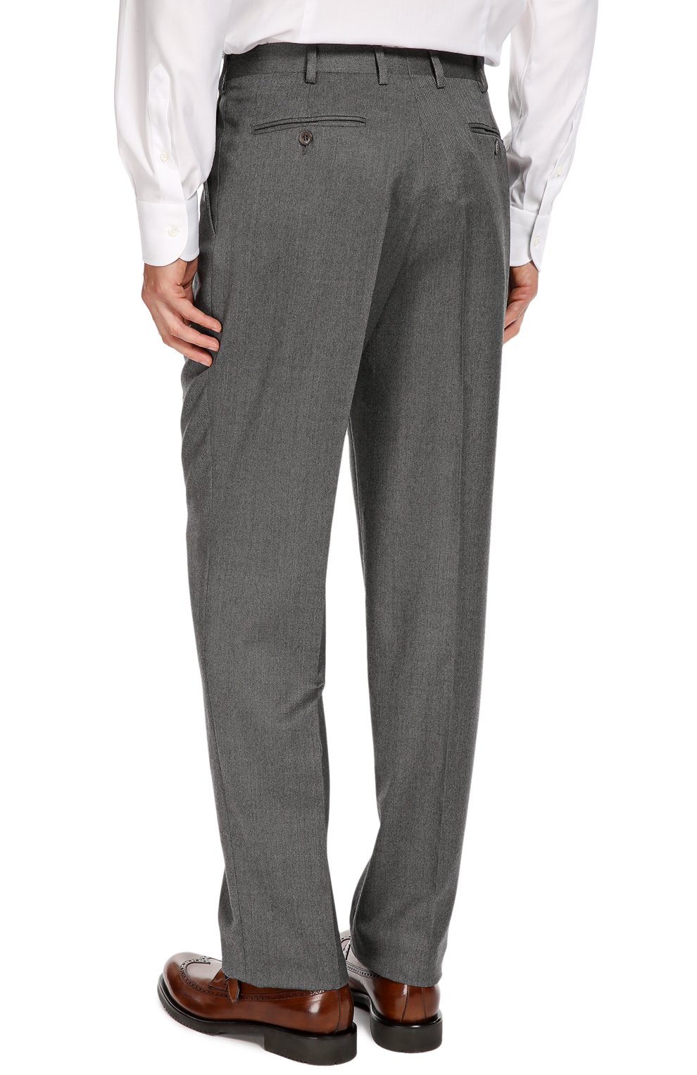 Классические брюки из смеси шерсти и шелка BRIONI, арт. RPL1/05A0L/C0RTINA, фото 4
