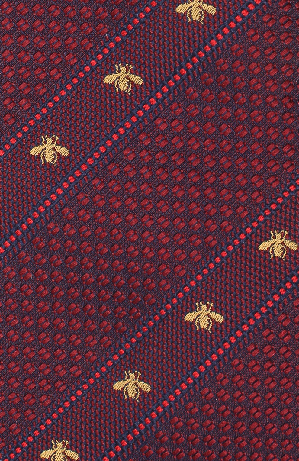 Шелковый галстук GUCCI бордового цвета по цене 28800 руб., арт. 451528/4E002, фото 3 Шелковый галстук GUCCI, арт. 451528/4E002, фото 3