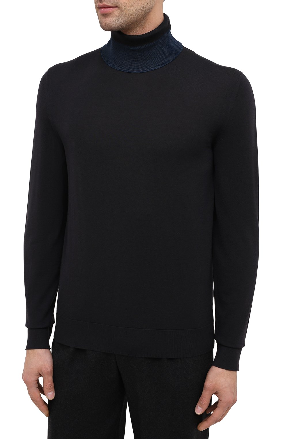 Шерстяная водолазка ZEGNA темно-синего цвета по цене 106000 руб., арт. CVM01/120, фото 3 Шерстяная водолазка ZEGNA, арт. CVM01/120, фото 3