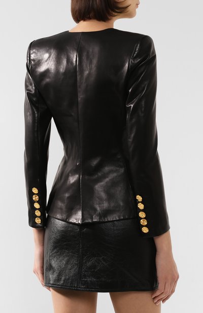Кожаный жакет ALEXANDRE VAUTHIER, арт. 193LJA1050 0404, фото 4