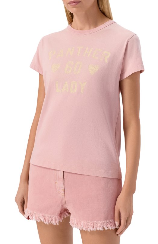 Хлопковая футболка Valentino 8B3MG24Y/9GL Розовый  8B3MG24Y/9GL Фото 3