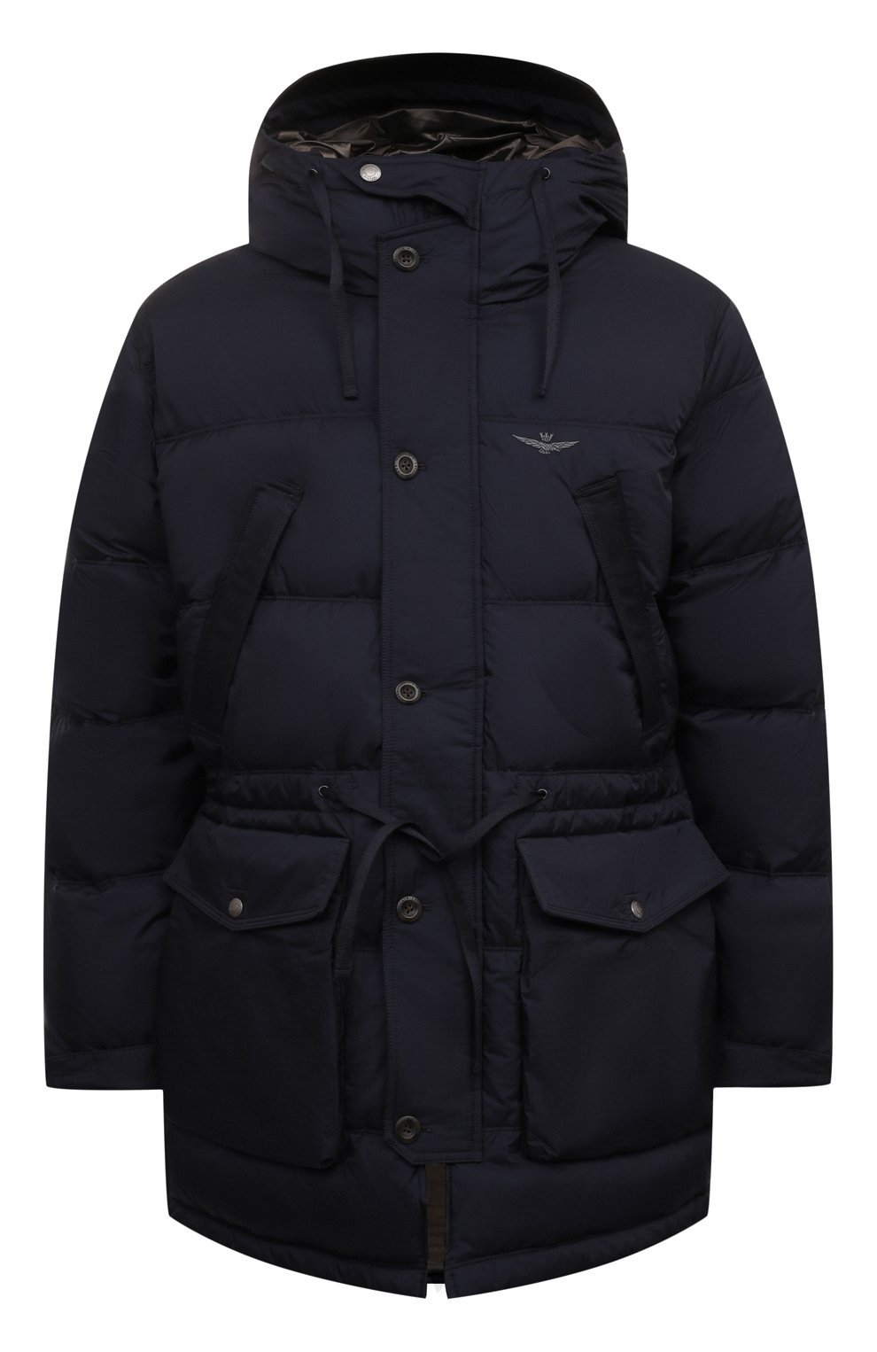 Пуховик AERONAUTICA MILITARE темно-синего цвета по цене 49950 руб., арт. AB2192CT3375, фото 1 Пуховик AERONAUTICA MILITARE, арт. AB2192CT3375, фото 1