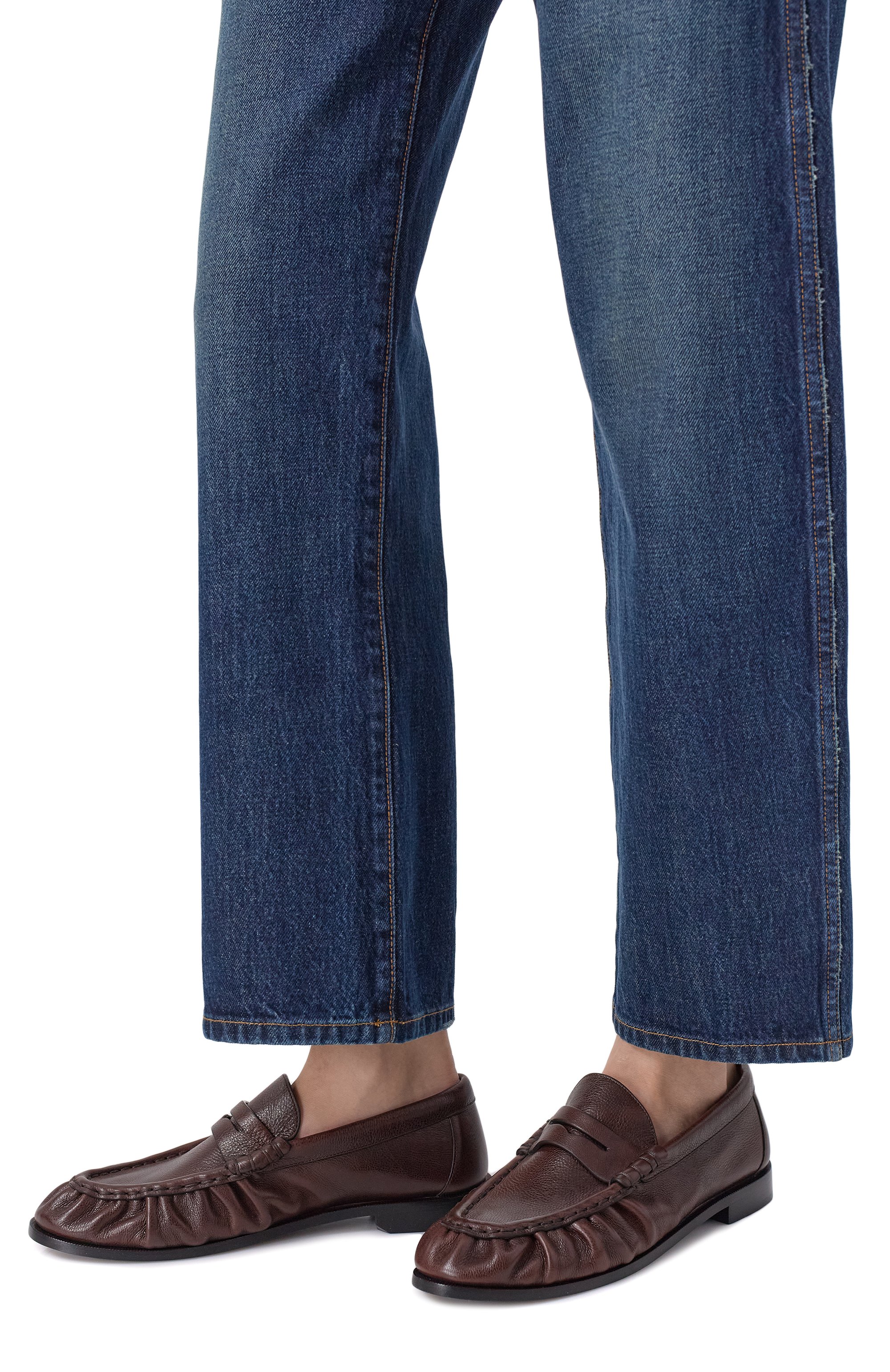 Кожаные пенни-лоферы le loafer SAINT LAURENT, арт. 818908/25VAA, фото 2