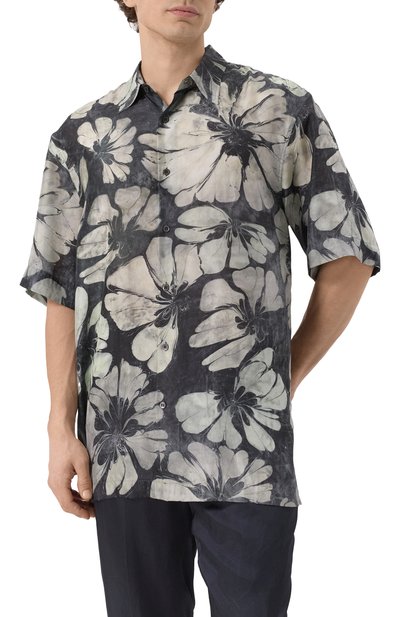 Шелковая рубашка DRIES VAN NOTEN, арт. 251-020700-1202, фото 3