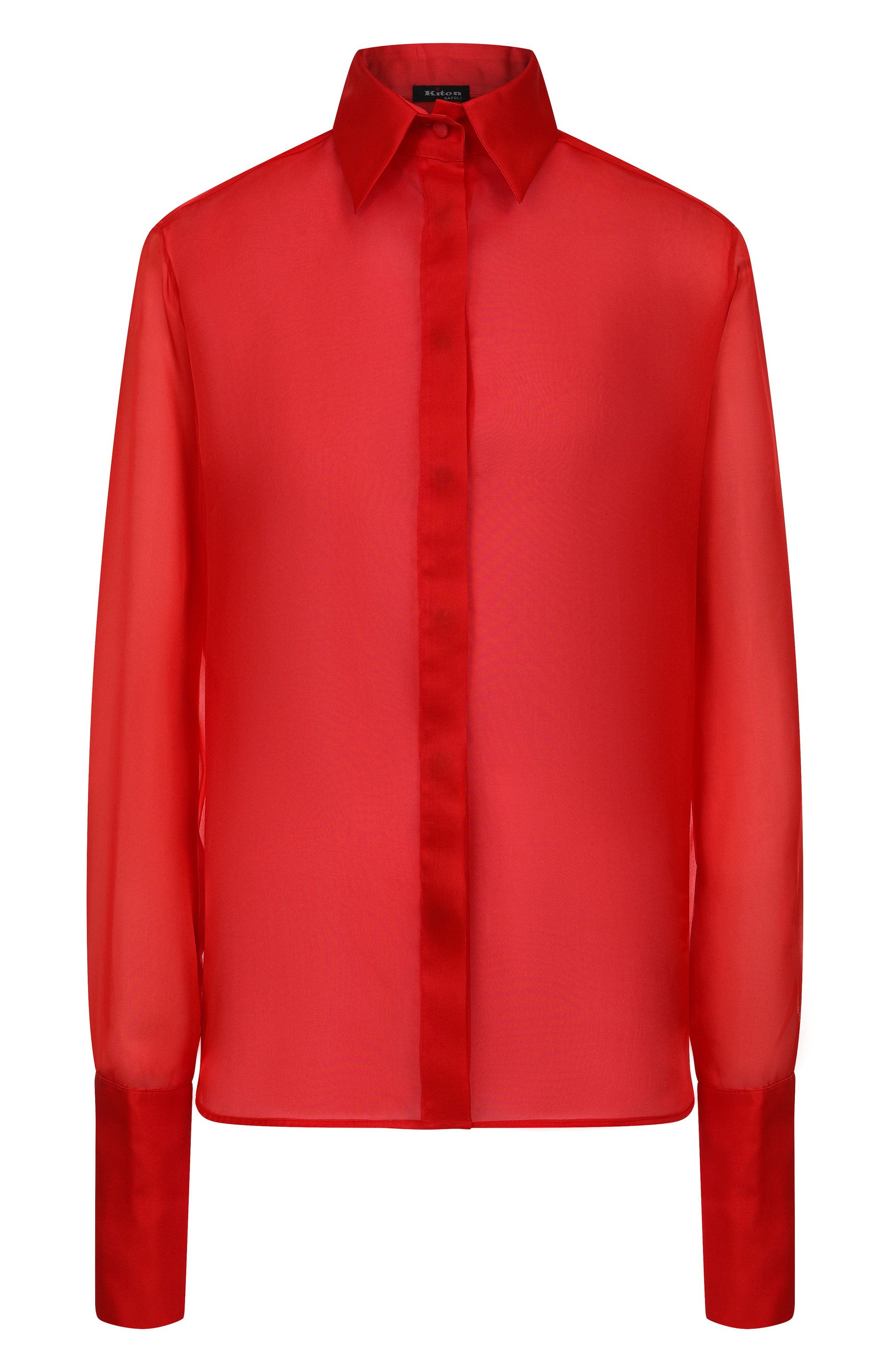 Шелковая рубашка KITON, арт. D59456K0592E01, фото 1