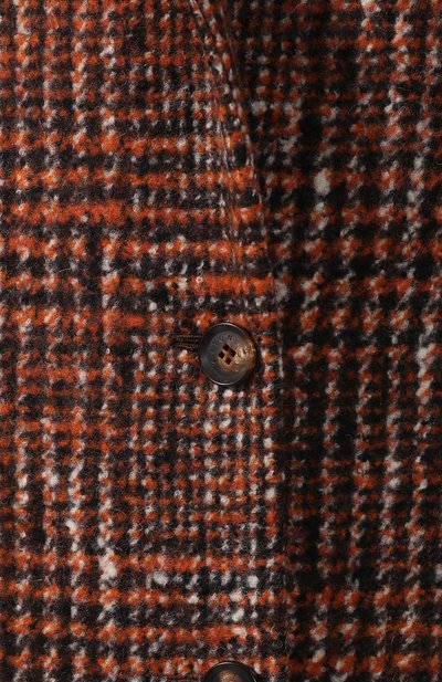Шерстяное пальто KITON оранжевого цвета по цене 399500 руб., арт. D48608K04S24, фото 5 Шерстяное пальто KITON, арт. D48608K04S24, фото 5