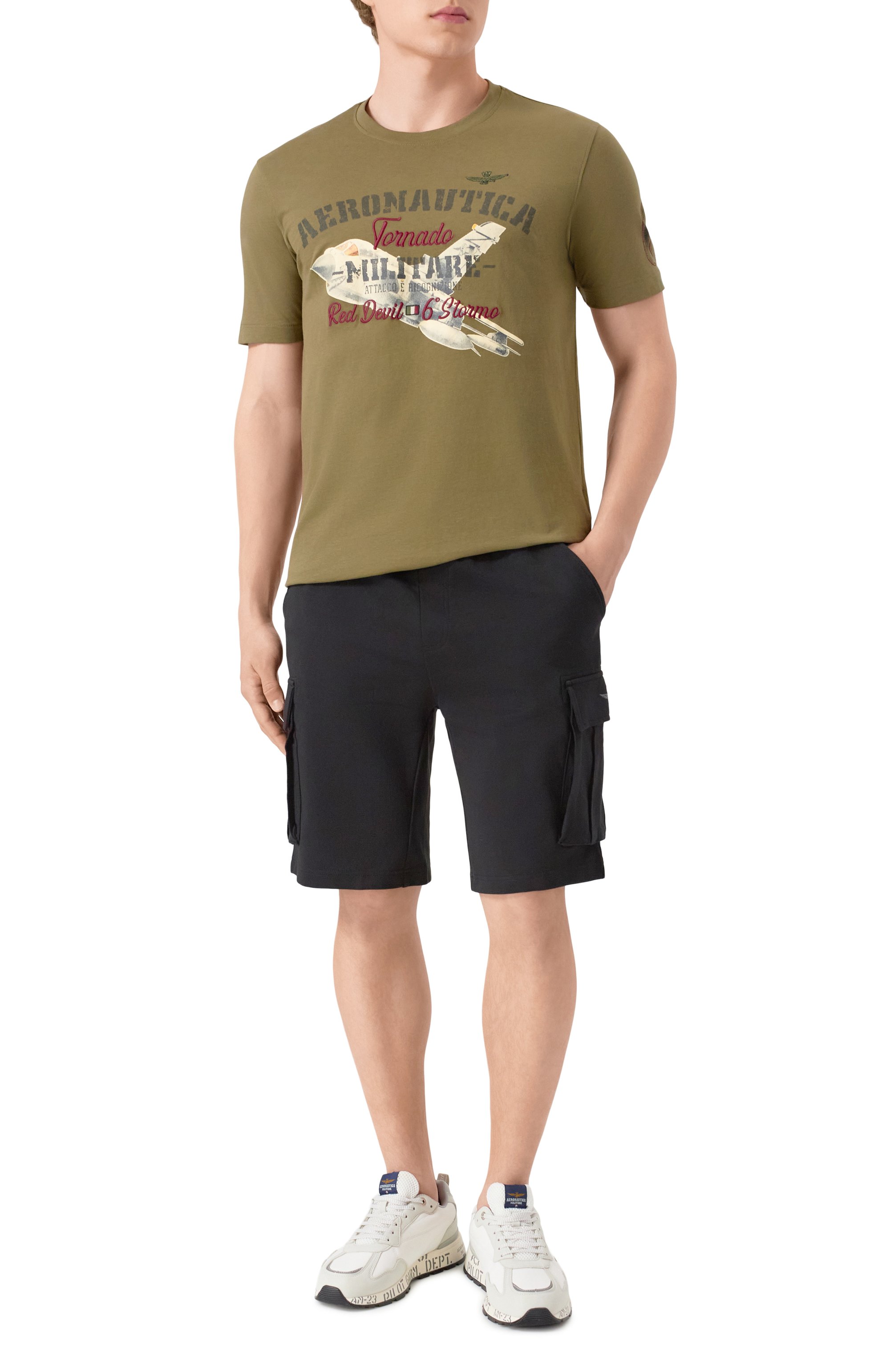 Хлопковые шорты AERONAUTICA MILITARE, арт. 251BF025F459, фото 2