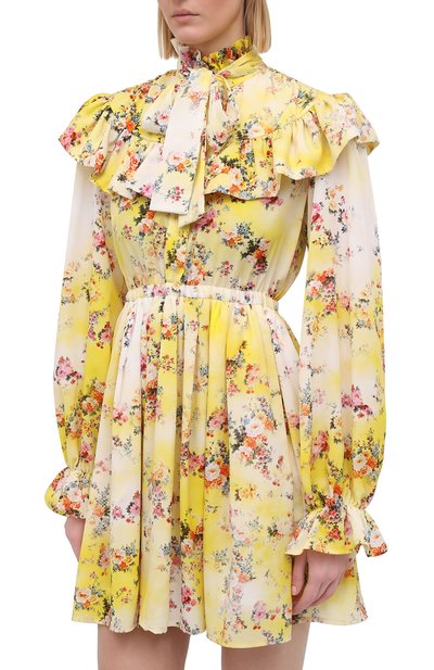 Платье MSGM желтого цвета по цене 57200 руб., арт. 3041MDA20 217152, фото 3 Платье MSGM, арт. 3041MDA20 217152, фото 3