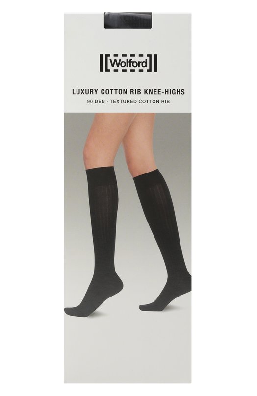 Хлопковые гольфы Wolford 31111 Чёрный 31111