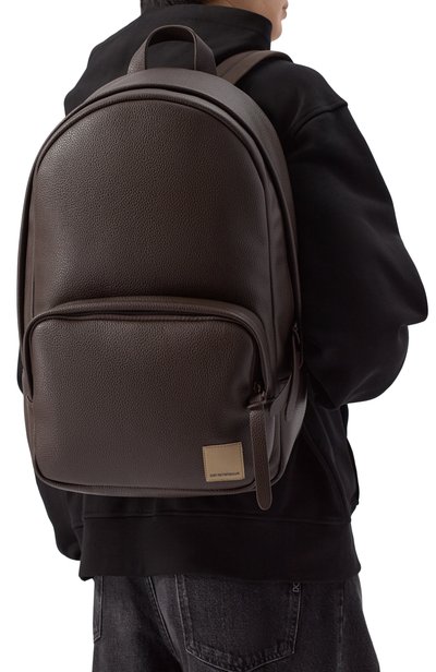 Рюкзак EMPORIO ARMANI темно-коричневого цвета по цене 46550 руб., арт. EM007108/AF29111, фото 2 Рюкзак EMPORIO ARMANI, арт. EM007108/AF29111, фото 2