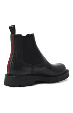Мужские кожаные челси GUCCI черного цвета, арт. 794167/AADPE | Фото 5 (Материал внутренний: Натуральная кожа; Материал утеплителя: Без утеплителя; Материал внешний: Натуральная кожа; Подошва: Плоская; Мужское Кросс-КТ: Челси-обувь)
