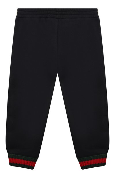 Хлопковые джоггеры GUCCI, арт. 497807/X9L52/9-12M, фото 2