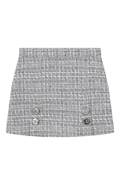 Твидовая юбка DOLCE & GABBANA, арт. L55I32/FQ0AB/2-6