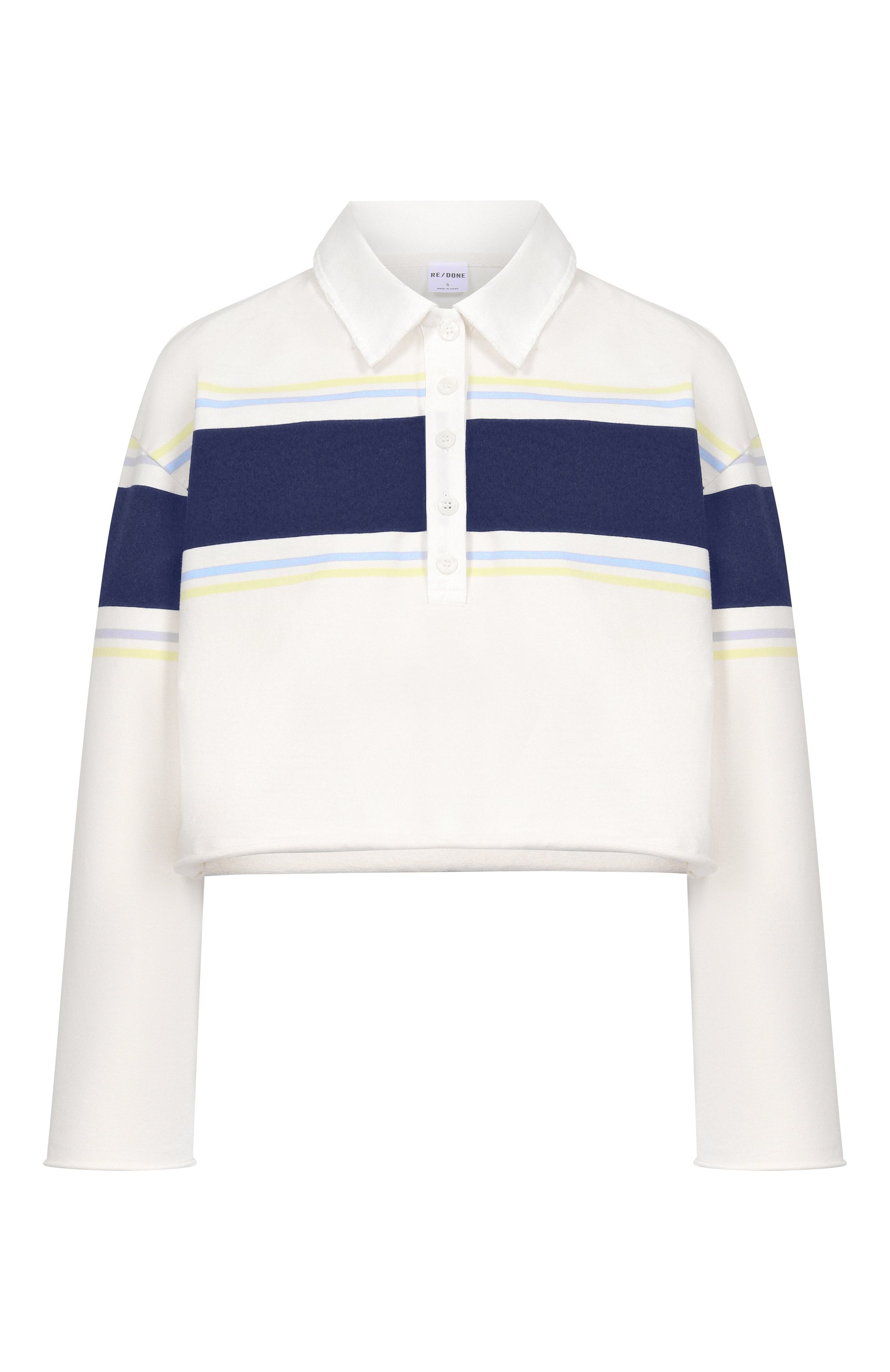 Хлопковое поло RE/DONE, арт. 091-02WRGBP0L/CUT 0FF RUGBY P0L0, фото 1