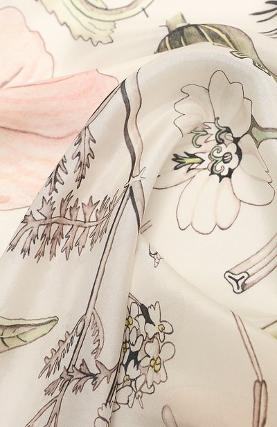 Шелковый платок гербарий GOURJI, арт. T21GERB7LR, фото 4