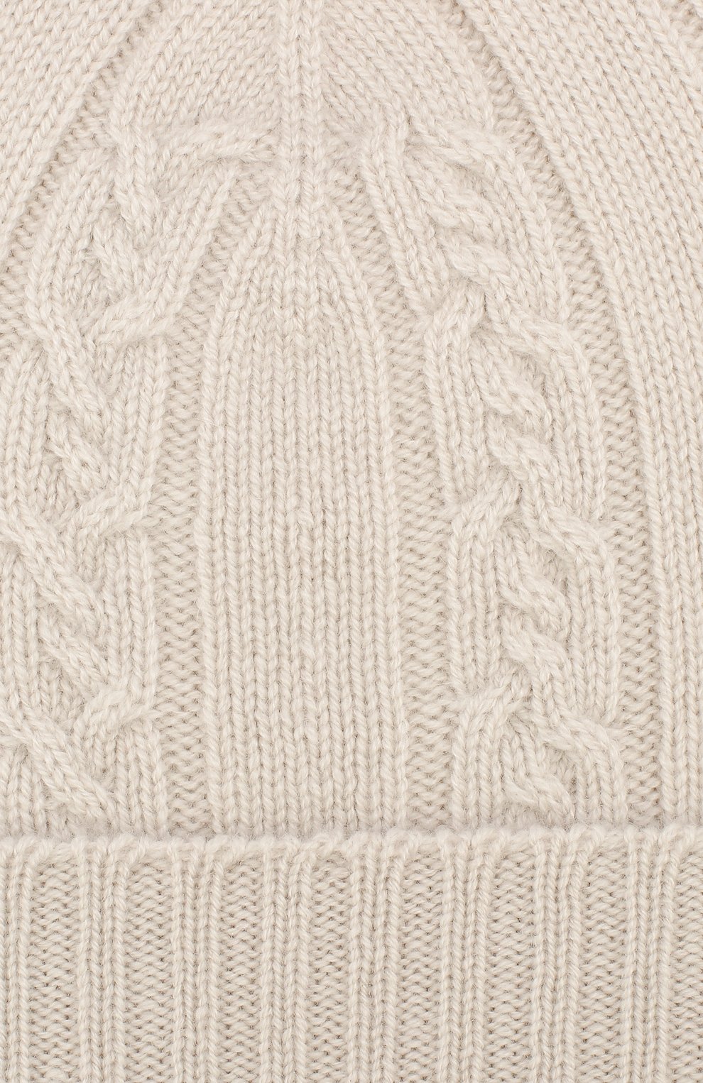 Кашемировая шапка с меховым помпоном LORO PIANA, арт. FAI7330, фото 3