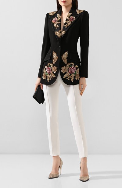 Жакет из смеси шерсти и шелка DOLCE & GABBANA, арт. F297QZ/FUBAJ, фото 2