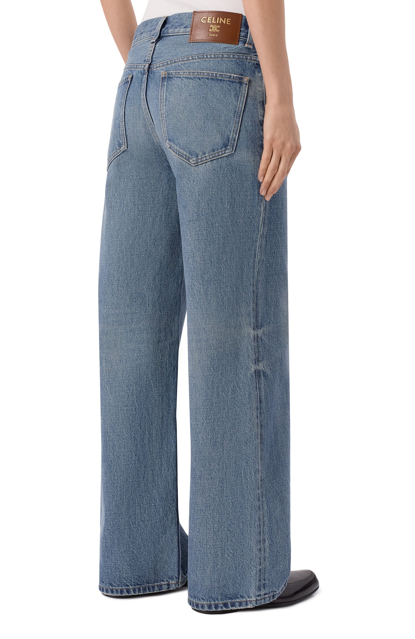 Джинсы CELINE голубого цвета по цене 137000 руб., арт. RP055/930F, фото 4 Джинсы CELINE, арт. RP055/930F, фото 4