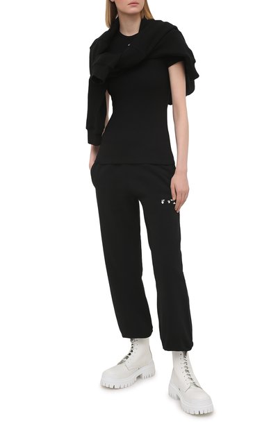 Хлопковая футболка OFF-WHITE, арт. 0WAA065S21JER001, фото 2