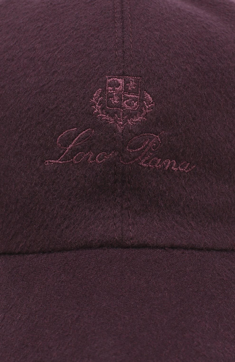 Кашемировая бейсболка LORO PIANA темно-фиолетового цвета по цене 36950 руб., арт. FAF8520, фото 3 Кашемировая бейсболка LORO PIANA, арт. FAF8520, фото 3