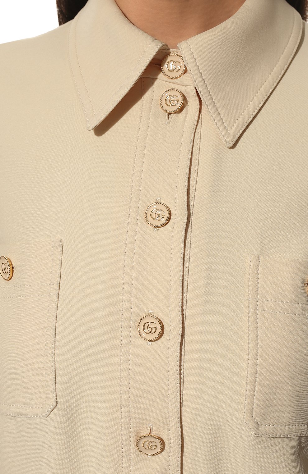 Платье из шелка и шерсти GUCCI, арт. 661672/ZAD88, фото 5