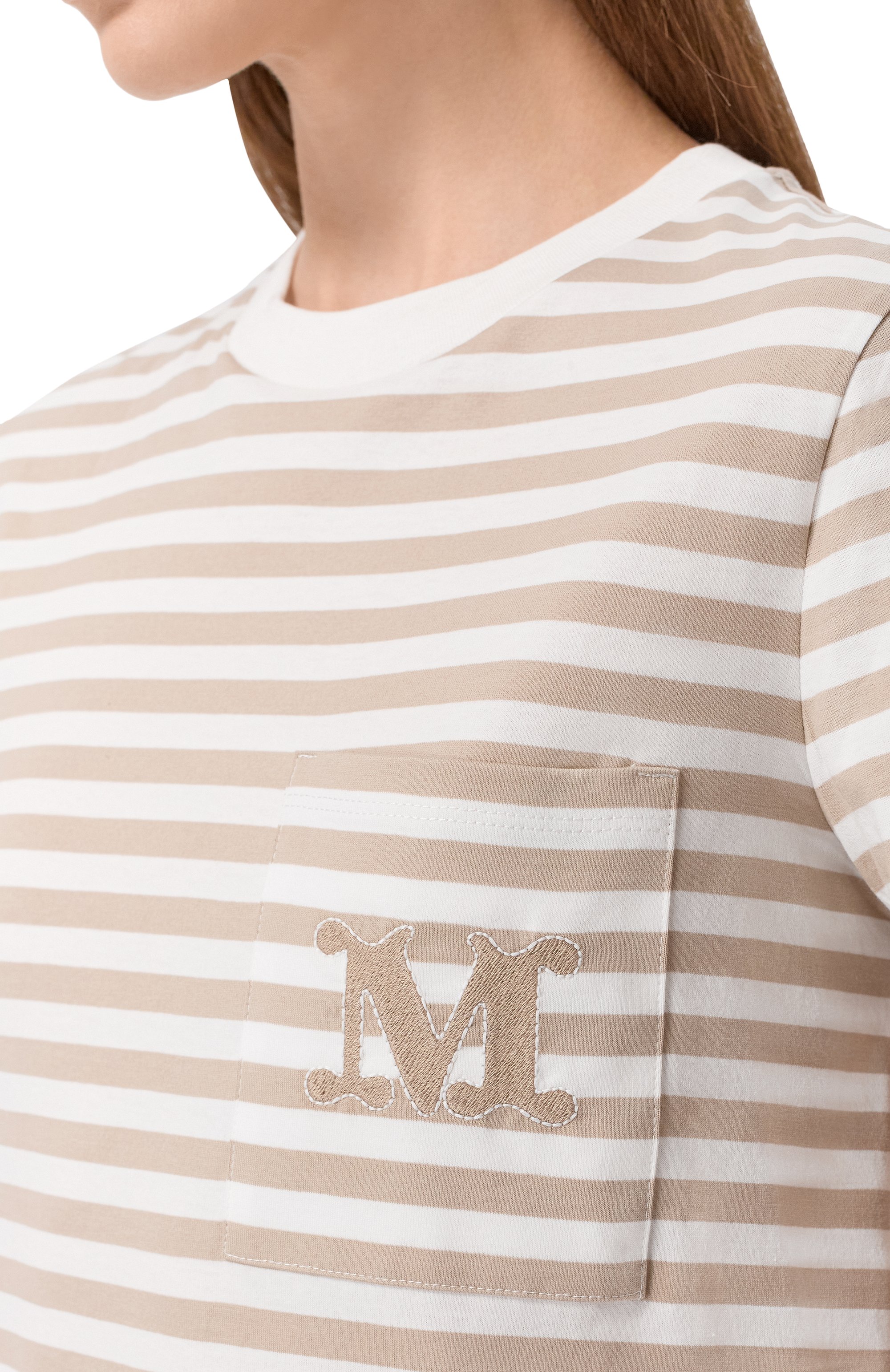 Хлопковая футболка MAX MARA, арт. MXM0B0LI, фото 5