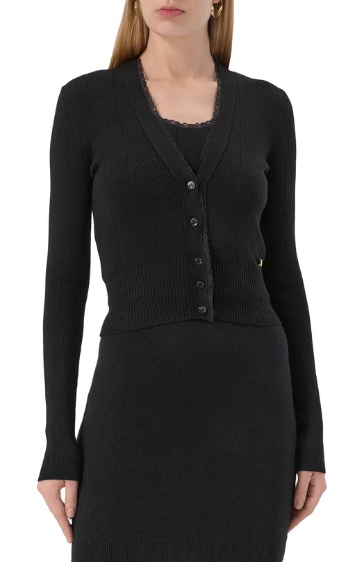 Шерстяной кардиган Moschino A0905/5401 Чёрный  A0905/5401 Фото 3