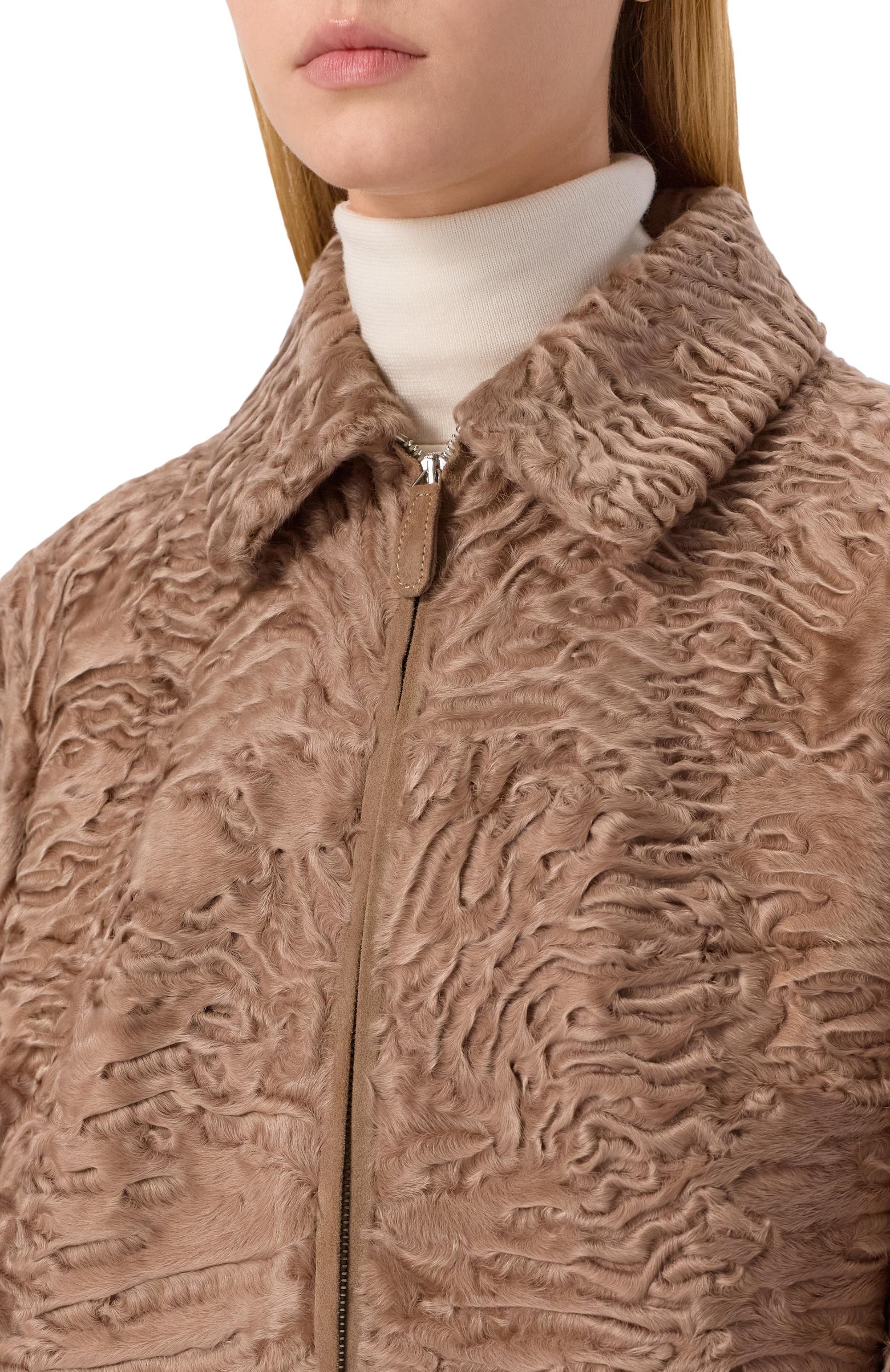 Шуба из свакары MVST, арт. M018/SWAKARA NOUGAT, фото 5