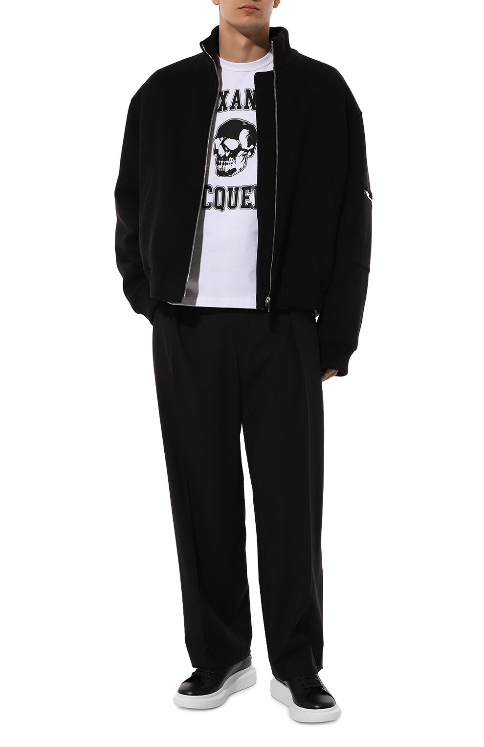 Кожаные кеды oversized ALEXANDER MCQUEEN, арт. 777367/WIE9G, фото 2