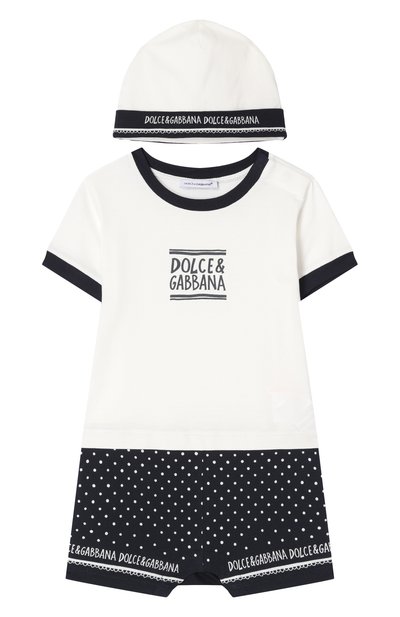 Комплект из песочника и шапки DOLCE & GABBANA, арт. L1J06T/G700Q