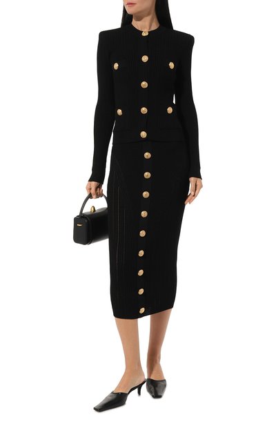 Юбка из вискозы BALMAIN, арт. AF0LD043KE18, фото 2