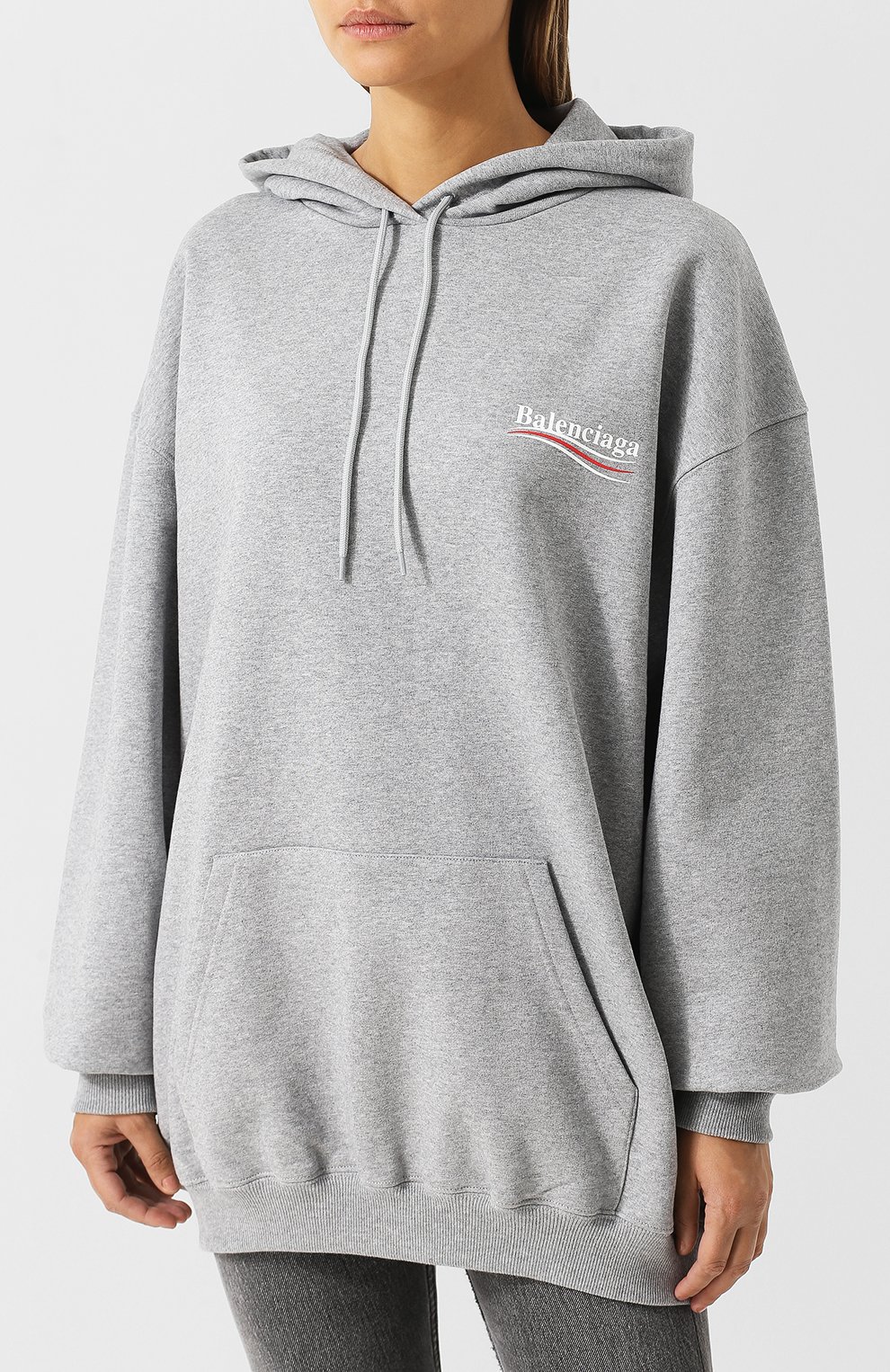 Хлопковая толстовка свободного кроя с капюшоном BALENCIAGA, арт. 528350/TBV14, фото 3