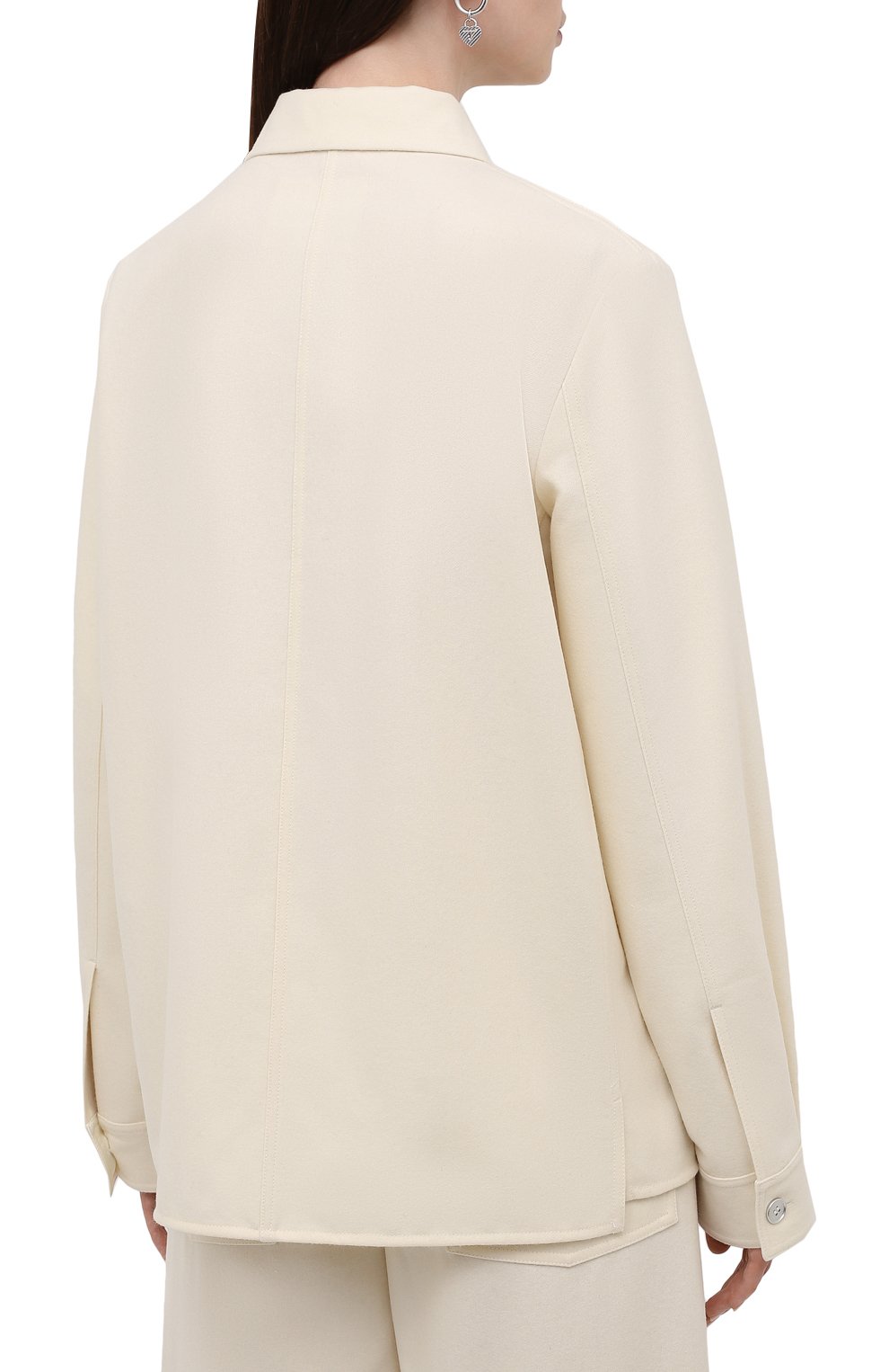 Шерстяная рубашка JIL SANDER, арт. JPPT600105-WT212500, фото 4