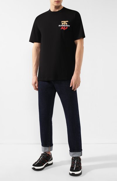 Хлопковая футболка BURBERRY, арт. 8017494, фото 2