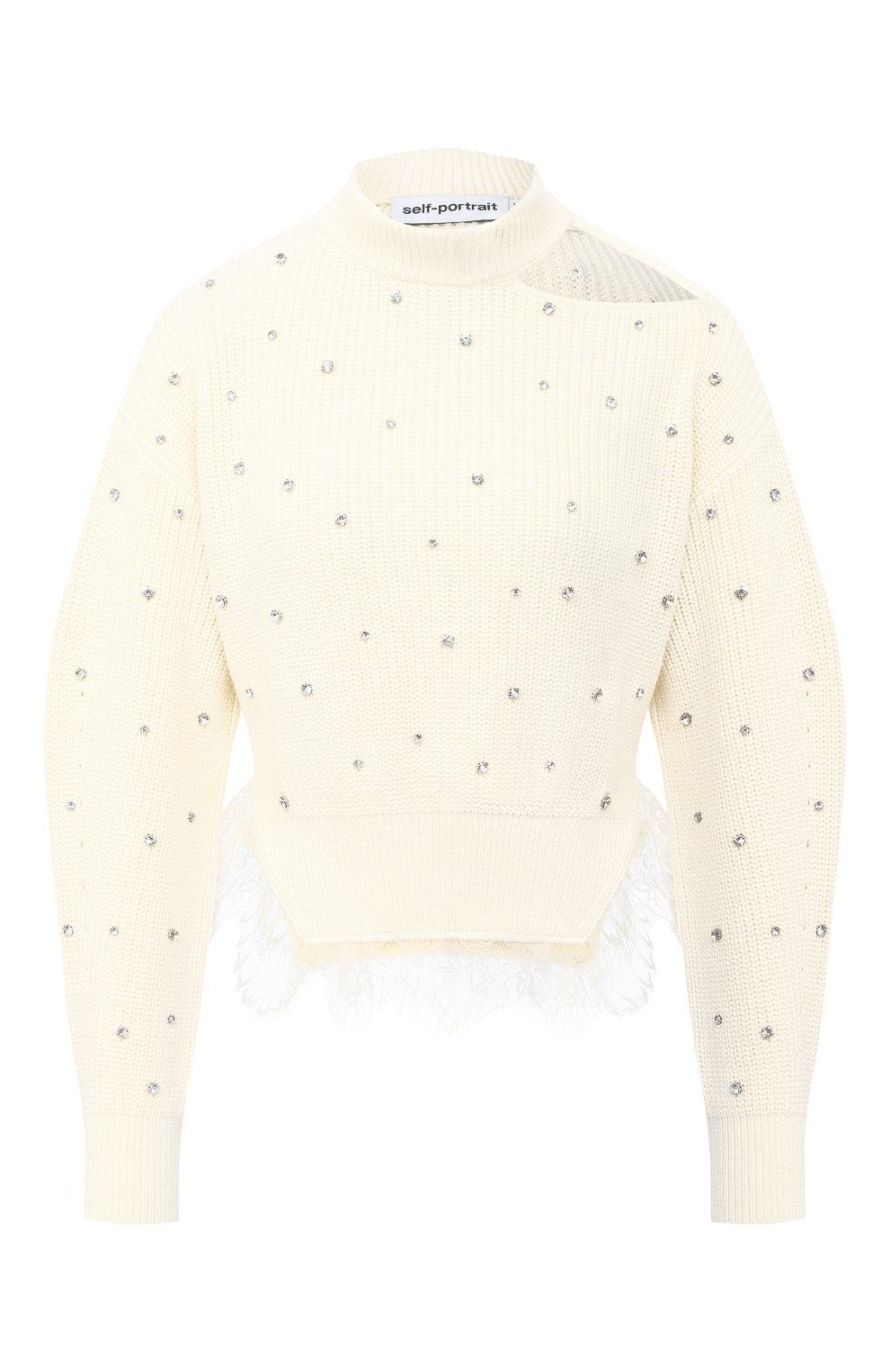Свитер из хлопка и шерсти SELF-PORTRAIT, арт. PF20-141, фото 1