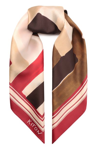 Женский шелковый платок KITON, арт. D53754K0942F07