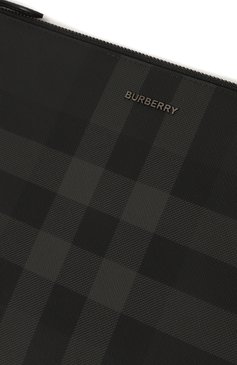 Мужская папка для документов BURBERRY серого цвета, арт. 8064580 | Фото 2 (Материал: Текстиль, Экокожа; Размер: medium; Материал сплава: Проставлено; Драгоценные камни: Проставлено)