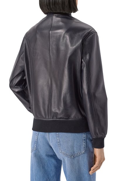 Кожаный бомбер KITON, арт. D59674K0920F01, фото 4