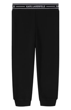 Детская комплект из футболки и брюк KARL LAGERFELD KIDS черно-белого цвет�а, арт. Z30517. | Фото 6 (Материал сплава: Проставлено; Материал внешний: Хлопок; Девочки Кросс-КТ: Костюмы-спорт; Рукава: Короткие; Драгоценные камни: Проставлено; Ростовка одежда: 24 мес | 92 см)